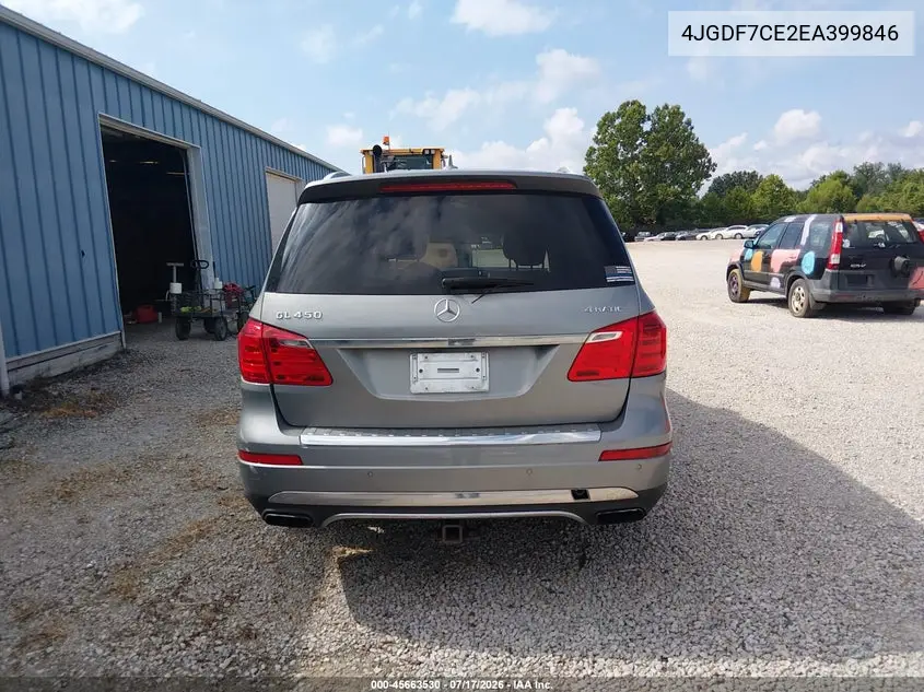 2014 Mercedes-Benz Gl 450 4Matic VIN: 4JGDF7CE2EA399846 Lot: 45663530