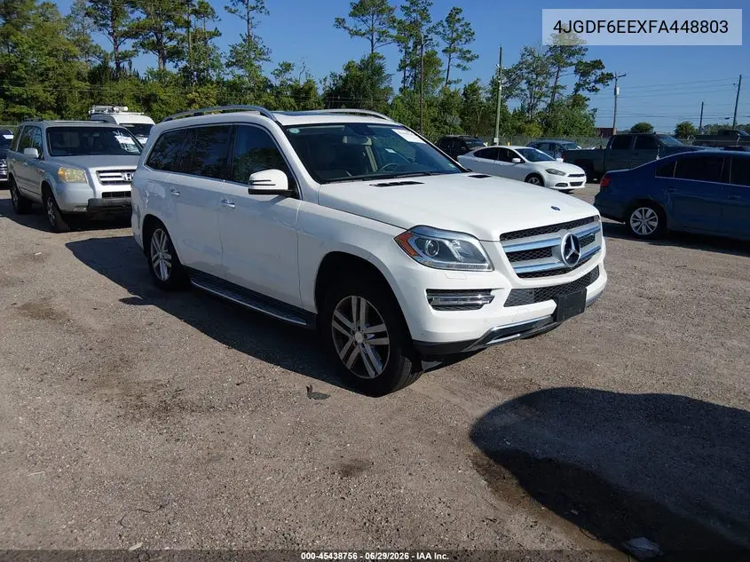2015 Mercedes-Benz Gl 450 4Matic VIN: 4JGDF6EEXFA448803 Lot: 45438756