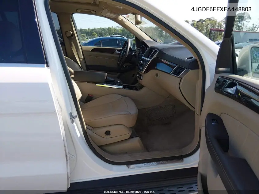 2015 Mercedes-Benz Gl 450 4Matic VIN: 4JGDF6EEXFA448803 Lot: 45438756