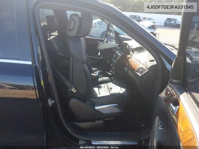 2015 Mercedes-Benz Gl 550 4Matic VIN: 4JGDF7DE3FA531545 Lot: 45449433