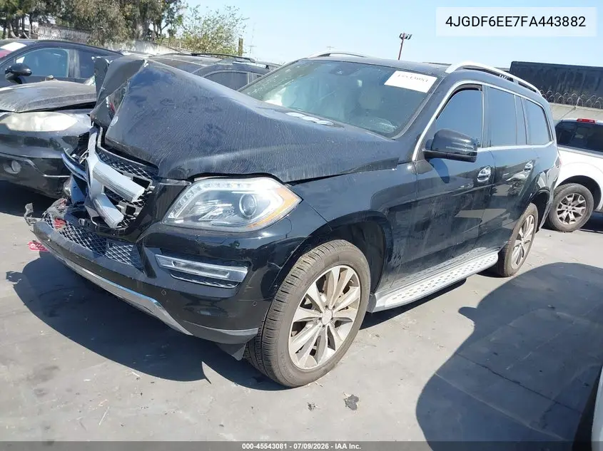 2015 Mercedes-Benz Gl 450 4Matic VIN: 4JGDF6EE7FA443882 Lot: 45543081