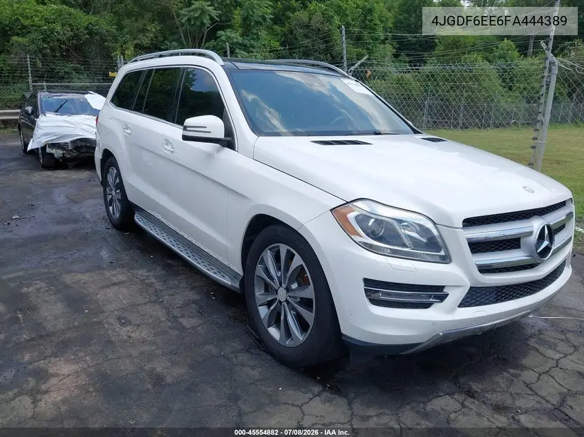 2015 Mercedes-Benz Gl 450 4Matic VIN: 4JGDF6EE6FA444389 Lot: 45554882