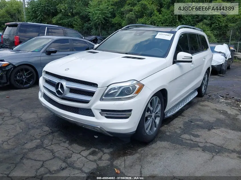2015 Mercedes-Benz Gl 450 4Matic VIN: 4JGDF6EE6FA444389 Lot: 45554882