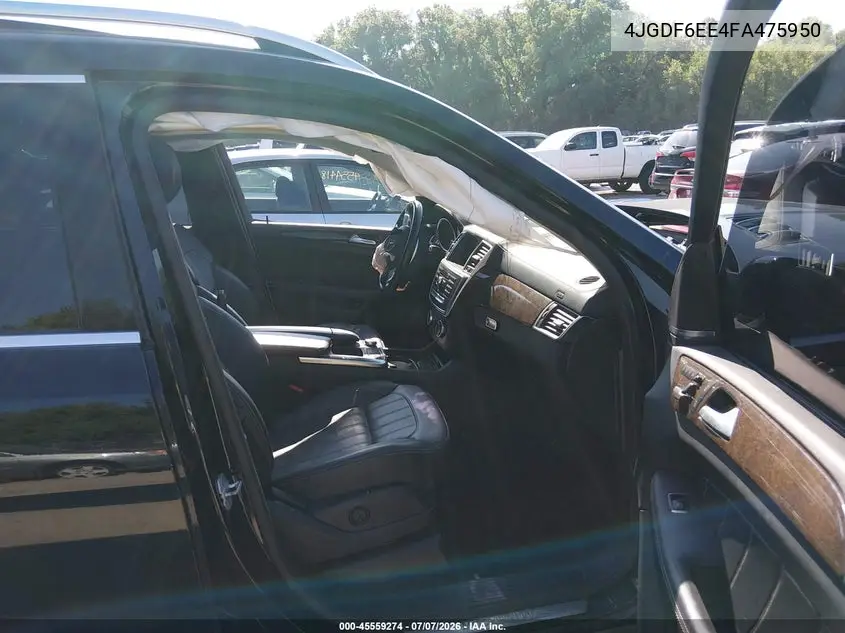 2015 Mercedes-Benz Gl 450 4Matic VIN: 4JGDF6EE4FA475950 Lot: 45559274