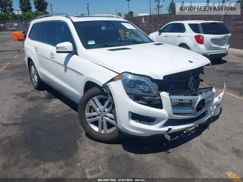 2015 Mercedes-Benz Gl 450 4Matic VIN: 4JGDF6EE7FA597086 Lot: 45577865