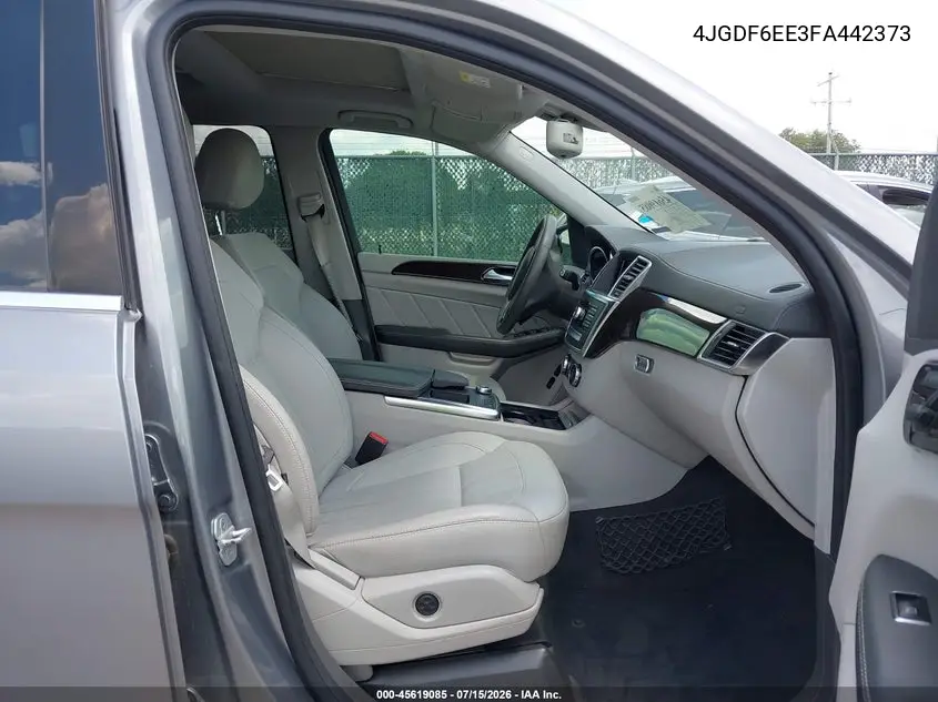 2015 Mercedes-Benz Gl 450 4Matic VIN: 4JGDF6EE3FA442373 Lot: 45619085