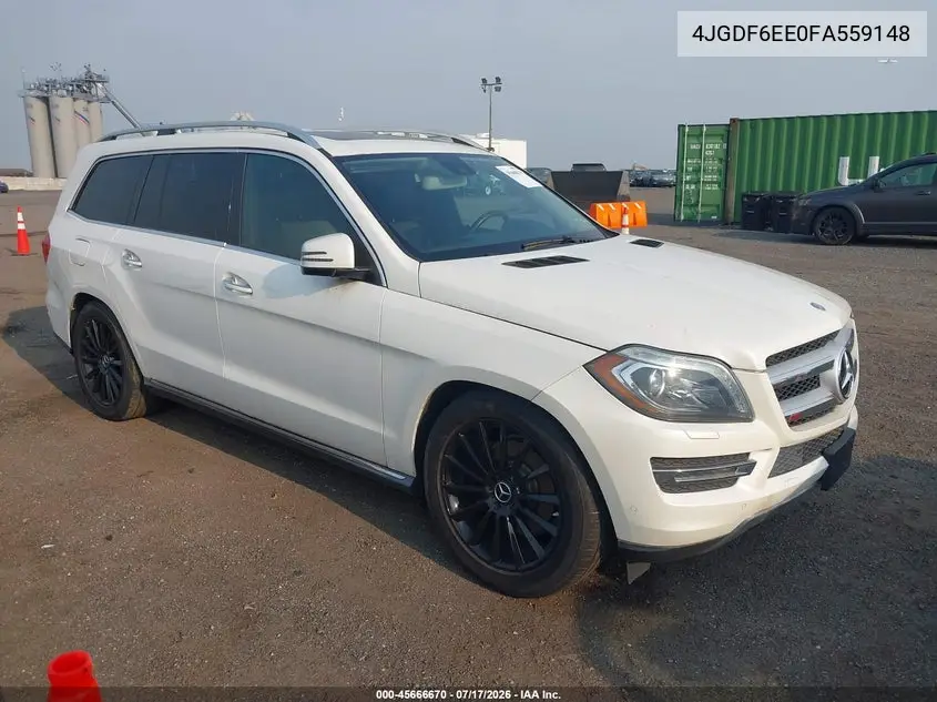 2015 Mercedes-Benz Gl 450 4Matic VIN: 4JGDF6EE0FA559148 Lot: 45666670