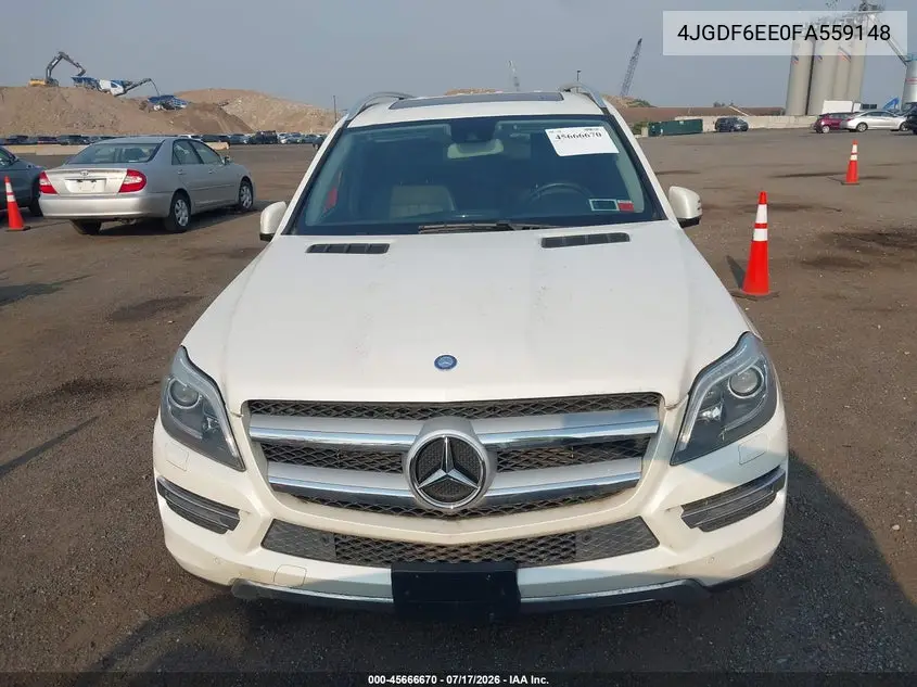 2015 Mercedes-Benz Gl 450 4Matic VIN: 4JGDF6EE0FA559148 Lot: 45666670