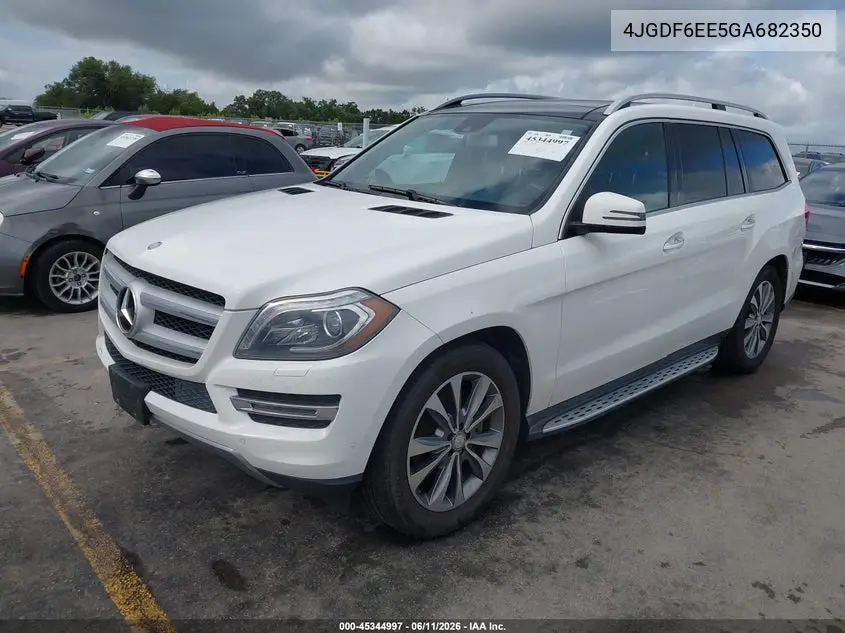 2016 Mercedes-Benz Gl 450 4Matic VIN: 4JGDF6EE5GA682350 Lot: 45344997
