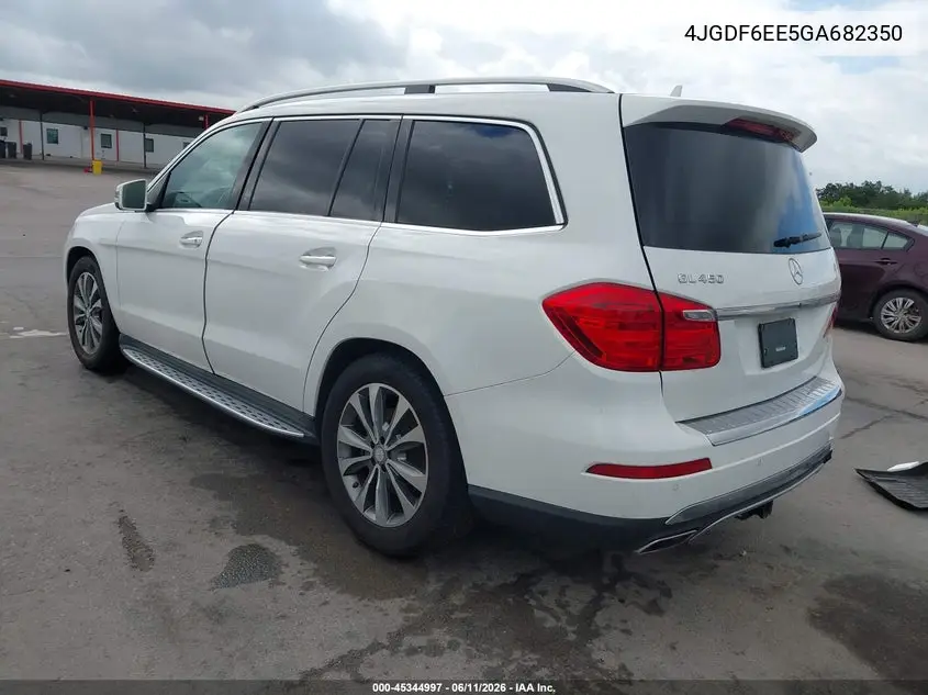 2016 Mercedes-Benz Gl 450 4Matic VIN: 4JGDF6EE5GA682350 Lot: 45344997