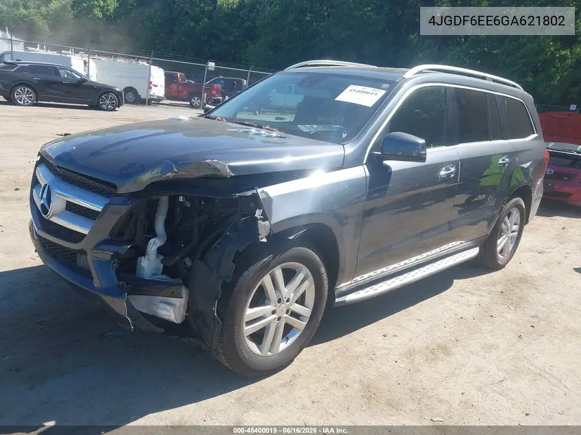 2016 Mercedes-Benz Gl 450 4Matic VIN: 4JGDF6EE6GA621802 Lot: 45400019
