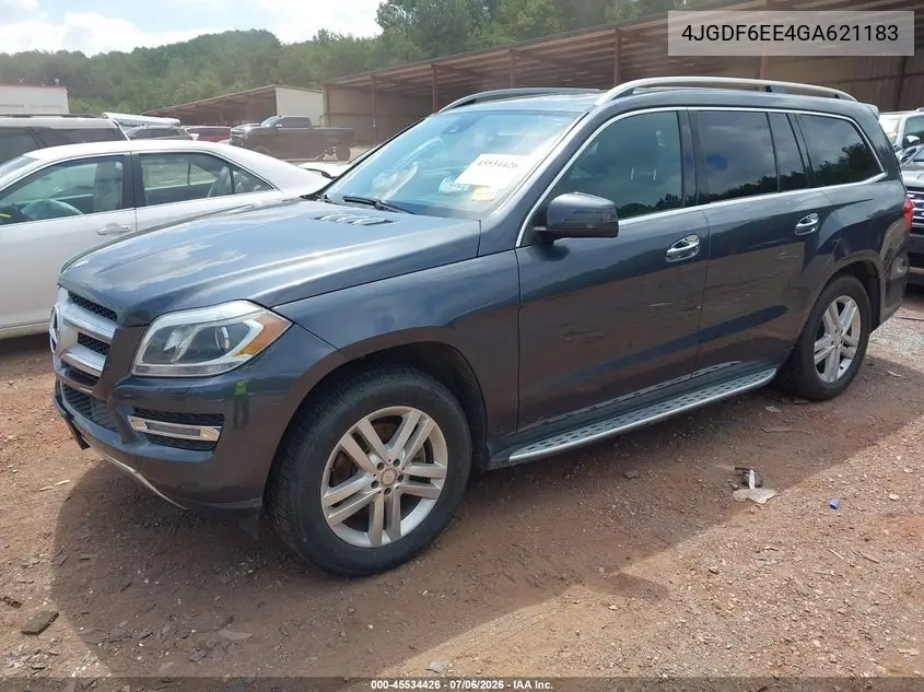 2016 Mercedes-Benz Gl 450 4Matic VIN: 4JGDF6EE4GA621183 Lot: 45534426