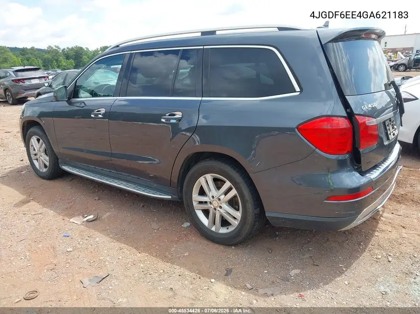 2016 Mercedes-Benz Gl 450 4Matic VIN: 4JGDF6EE4GA621183 Lot: 45534426