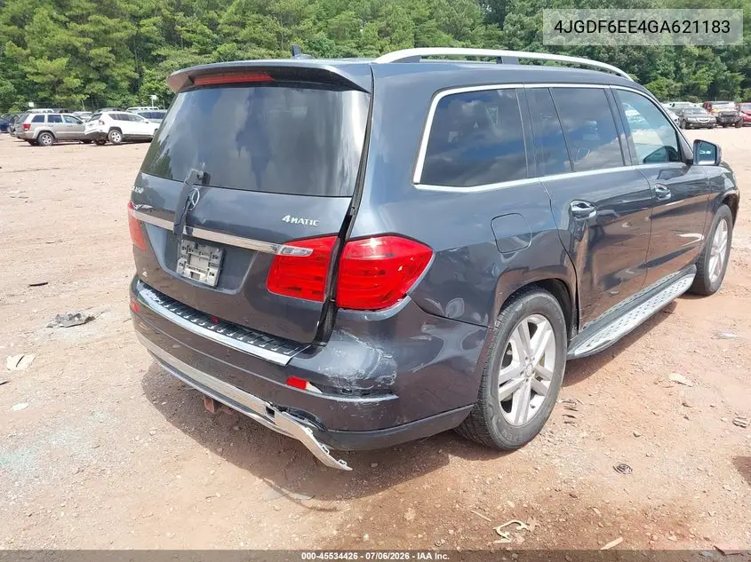 2016 Mercedes-Benz Gl 450 4Matic VIN: 4JGDF6EE4GA621183 Lot: 45534426