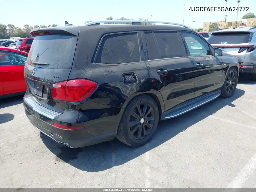 2016 Mercedes-Benz Gl 450 4Matic VIN: 4JGDF6EE5GA624772 Lot: 45600524