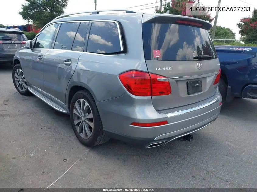 2016 Mercedes-Benz Gl 450 4Matic VIN: 4JGDF6EEXGA627733 Lot: 45649921