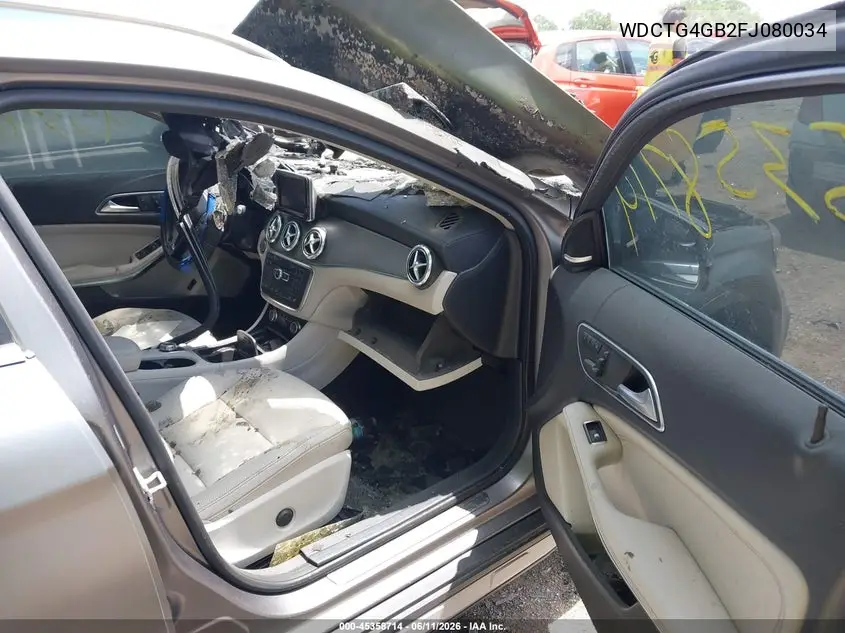 2015 Mercedes-Benz Gla 250 4Matic VIN: WDCTG4GB2FJ080034 Lot: 45358714
