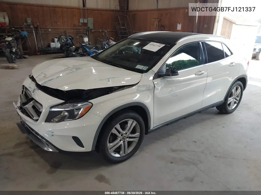 2015 Mercedes-Benz Gla 250 4Matic VIN: WDCTG4GB7FJ121337 Lot: 45467738