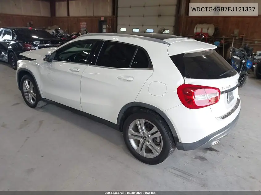 2015 Mercedes-Benz Gla 250 4Matic VIN: WDCTG4GB7FJ121337 Lot: 45467738