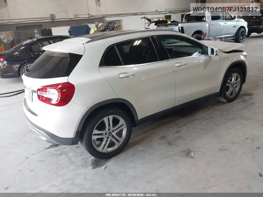 2015 Mercedes-Benz Gla 250 4Matic VIN: WDCTG4GB7FJ121337 Lot: 45467738