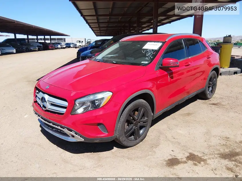 2015 Mercedes-Benz Gla 250 4Matic VIN: WDCTG4GB4FJ079953 Lot: 45498085