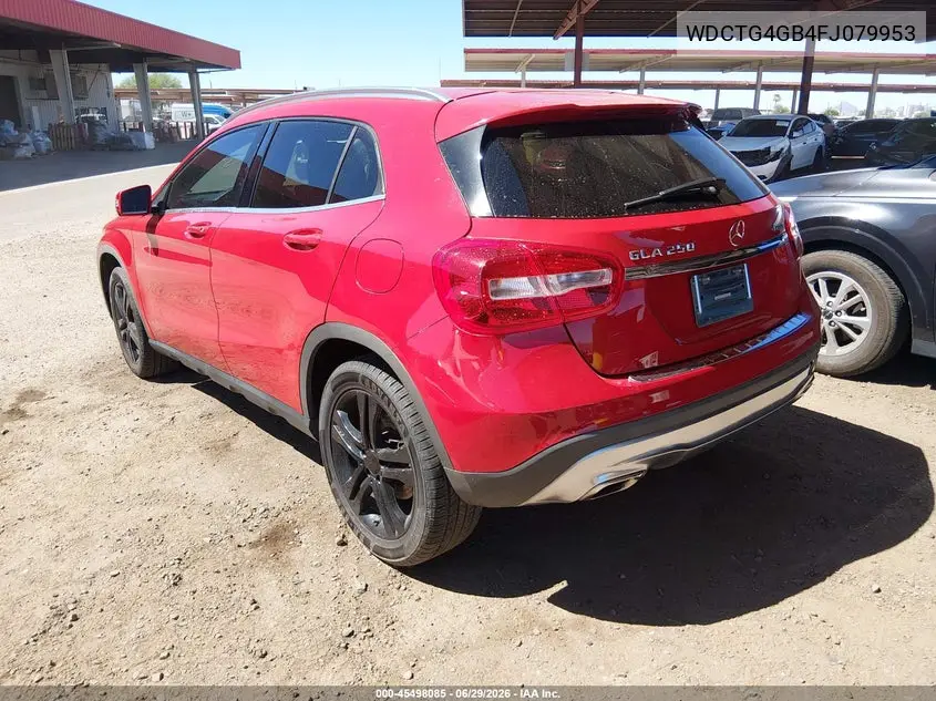 2015 Mercedes-Benz Gla 250 4Matic VIN: WDCTG4GB4FJ079953 Lot: 45498085