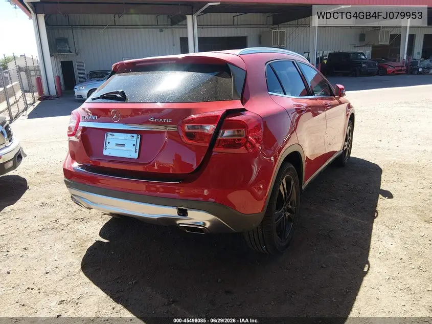 2015 Mercedes-Benz Gla 250 4Matic VIN: WDCTG4GB4FJ079953 Lot: 45498085