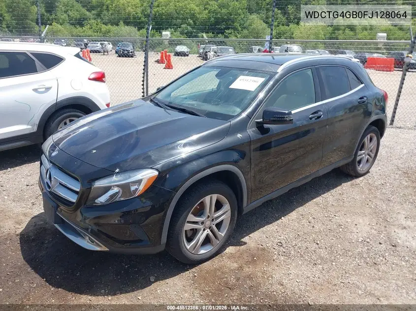 2015 Mercedes-Benz Gla 250 4Matic VIN: WDCTG4GB0FJ128064 Lot: 45512386