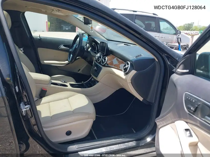2015 Mercedes-Benz Gla 250 4Matic VIN: WDCTG4GB0FJ128064 Lot: 45512386