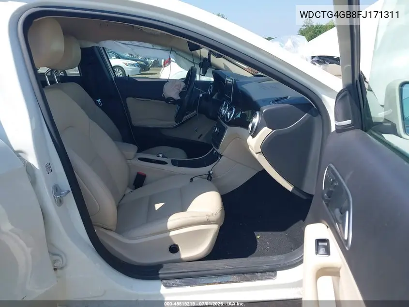 2015 Mercedes-Benz Gla 250 4Matic VIN: WDCTG4GB8FJ171311 Lot: 45519219
