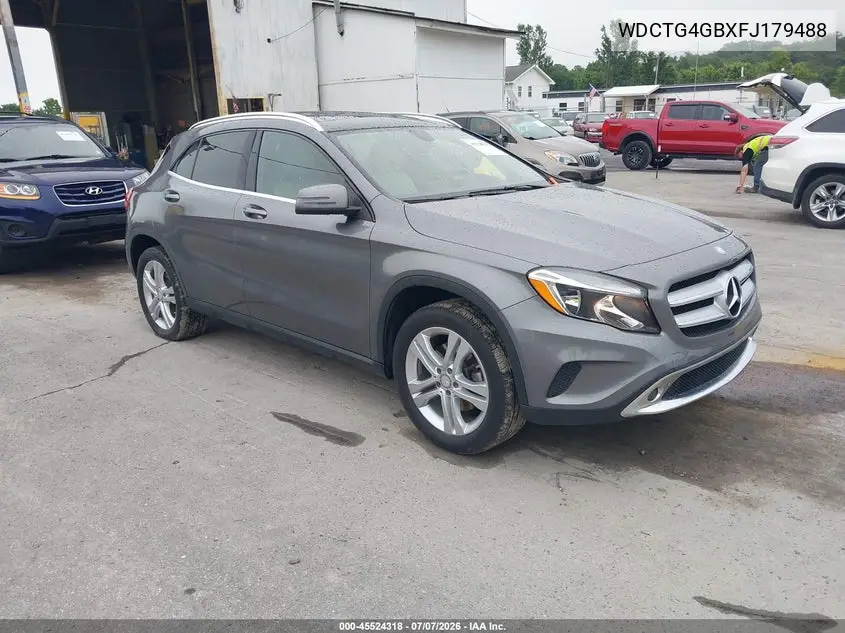 2015 Mercedes-Benz Gla 250 4Matic VIN: WDCTG4GBXFJ179488 Lot: 45524318