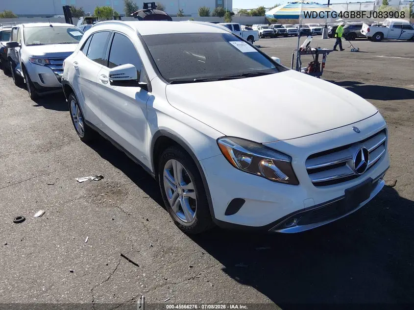 2015 Mercedes-Benz Gla 250 4Matic VIN: WDCTG4GB8FJ083908 Lot: 45566276