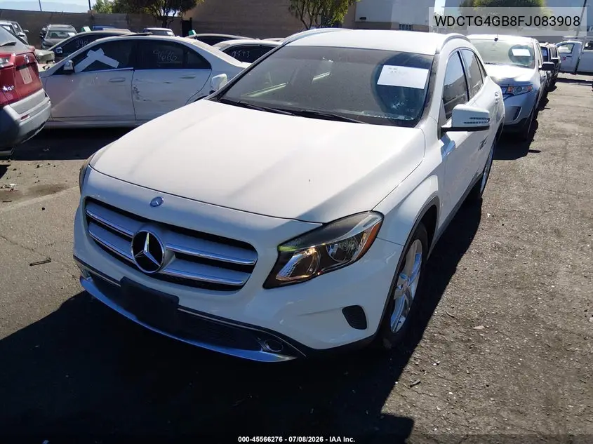 2015 Mercedes-Benz Gla 250 4Matic VIN: WDCTG4GB8FJ083908 Lot: 45566276