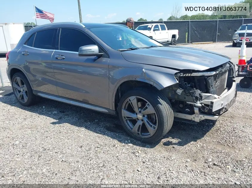 2015 Mercedes-Benz Gla 250 4Matic VIN: WDCTG4GB1FJ063774 Lot: 45573361