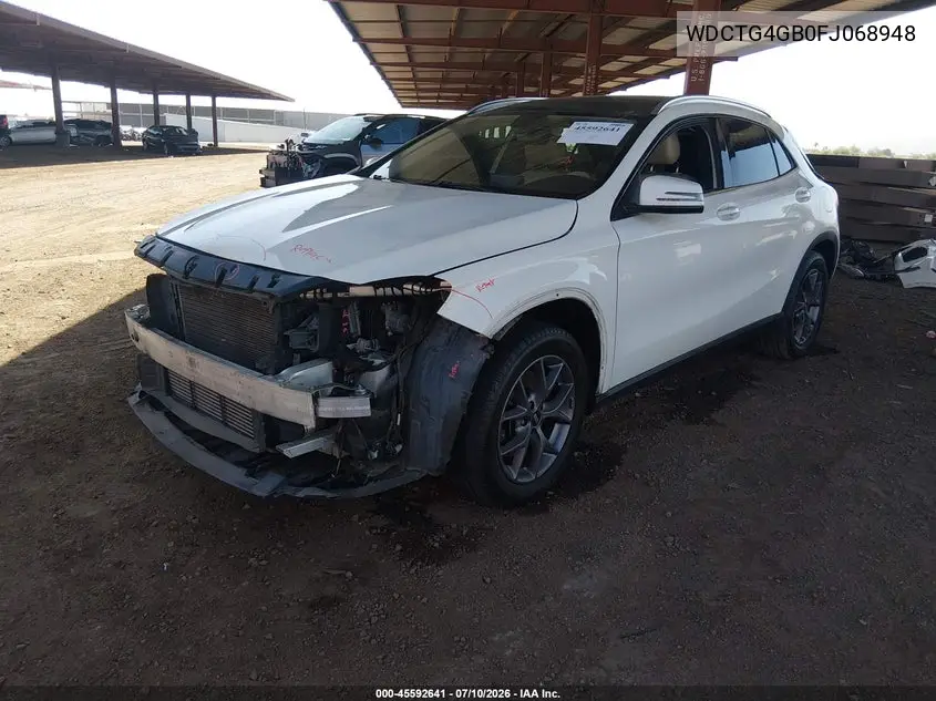 2015 Mercedes-Benz Gla 250 4Matic VIN: WDCTG4GB0FJ068948 Lot: 45592641