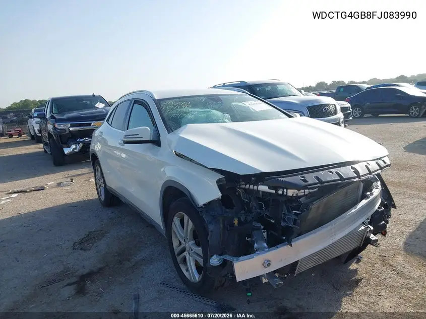 2015 Mercedes-Benz Gla 250 4Matic VIN: WDCTG4GB8FJ083990 Lot: 45665610