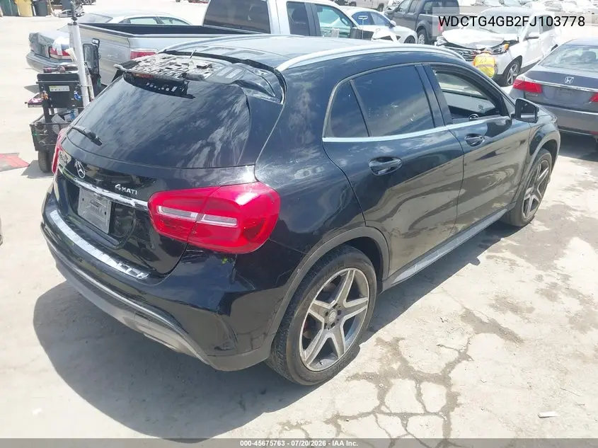 2015 Mercedes-Benz Gla 250 4Matic VIN: WDCTG4GB2FJ103778 Lot: 45675763