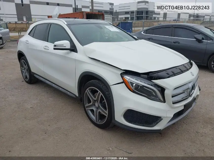 WDCTG4EB1GJ228243 2016 Mercedes-Benz Gla 250