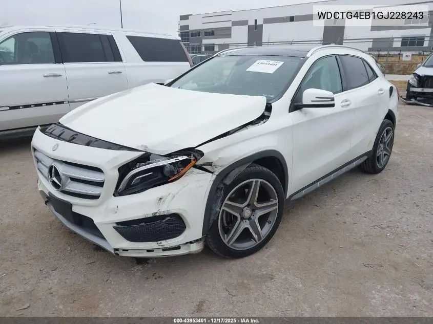 WDCTG4EB1GJ228243 2016 Mercedes-Benz Gla 250
