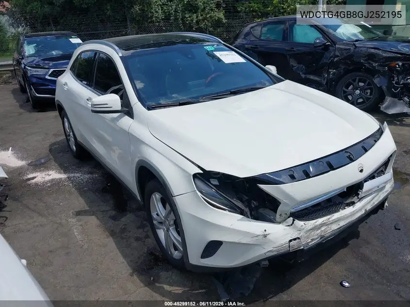 2016 Mercedes-Benz Gla 250 4Matic VIN: WDCTG4GB8GJ252195 Lot: 45299152