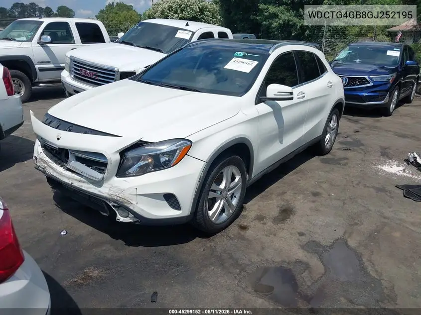 2016 Mercedes-Benz Gla 250 4Matic VIN: WDCTG4GB8GJ252195 Lot: 45299152