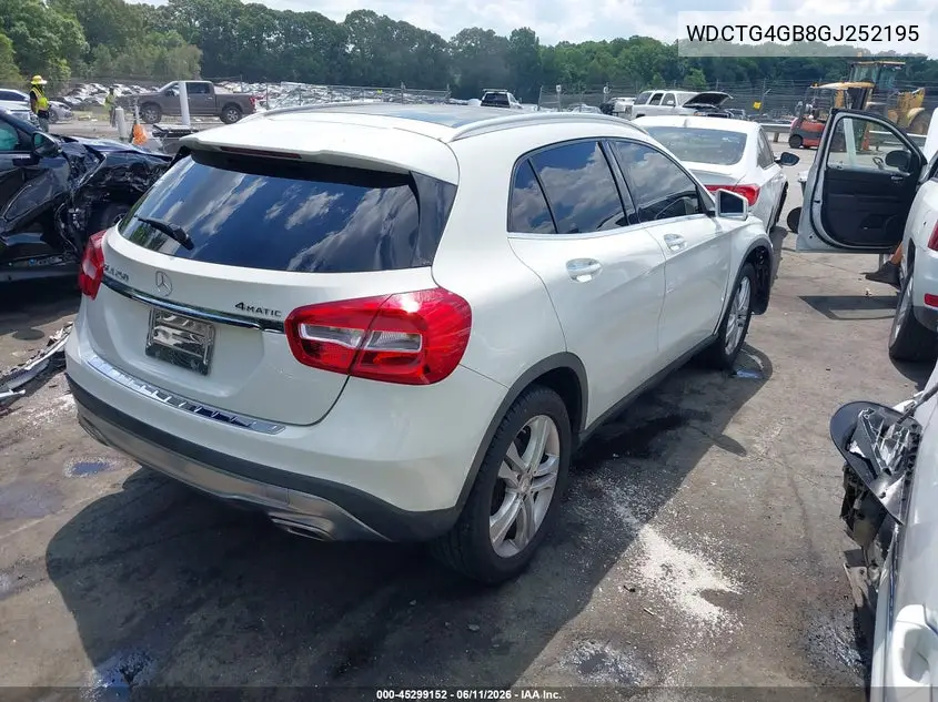 2016 Mercedes-Benz Gla 250 4Matic VIN: WDCTG4GB8GJ252195 Lot: 45299152