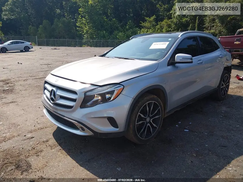 2016 Mercedes-Benz Gla 250 VIN: WDCTG4EB3GJ269280 Lot: 45432480