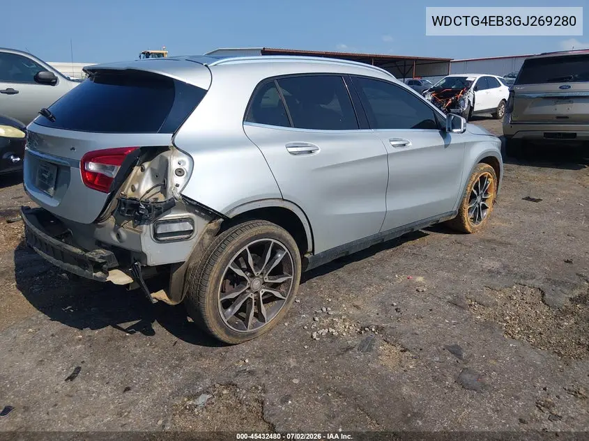 2016 Mercedes-Benz Gla 250 VIN: WDCTG4EB3GJ269280 Lot: 45432480