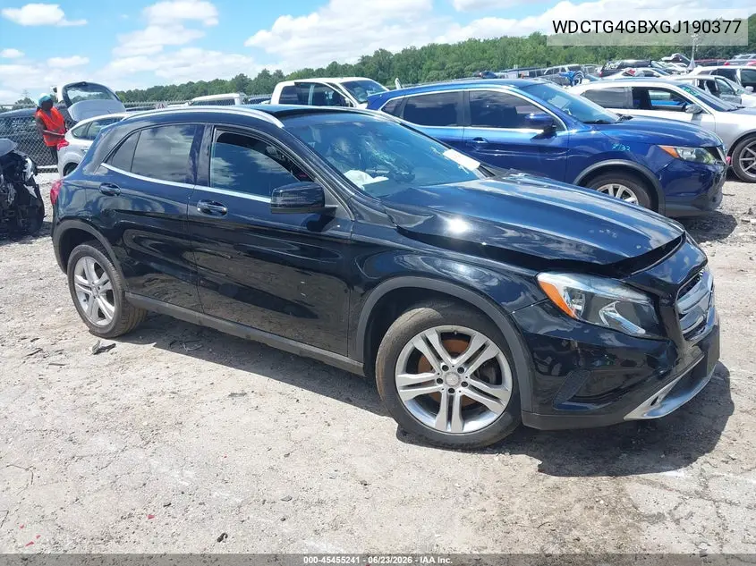 2016 Mercedes-Benz Gla 250 4Matic VIN: WDCTG4GBXGJ190377 Lot: 45455241
