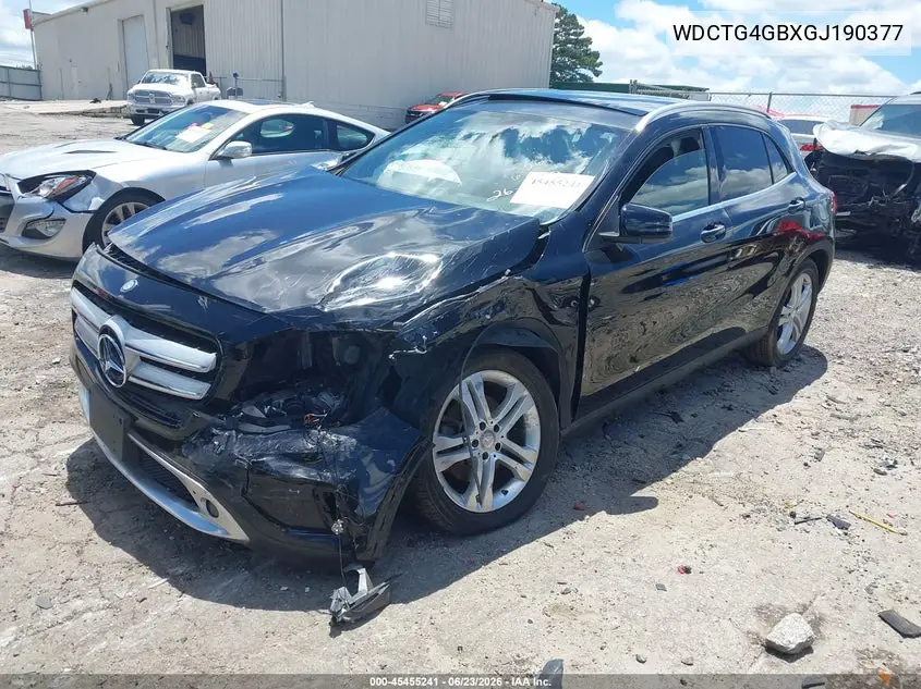 2016 Mercedes-Benz Gla 250 4Matic VIN: WDCTG4GBXGJ190377 Lot: 45455241