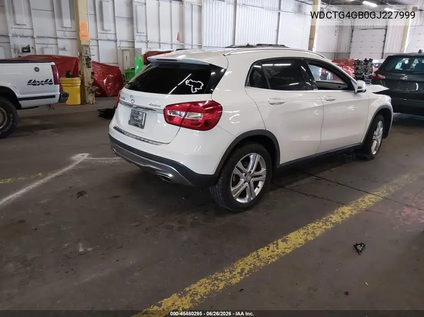 2016 Mercedes-Benz Gla 250 4Matic VIN: WDCTG4GB0GJ227999 Lot: 45480295