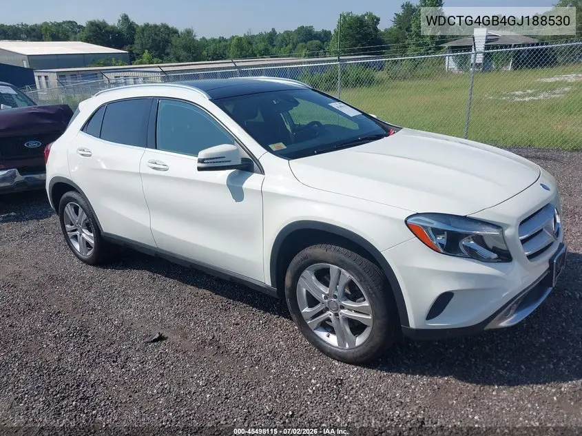 2016 Mercedes-Benz Gla 250 4Matic VIN: WDCTG4GB4GJ188530 Lot: 45498115