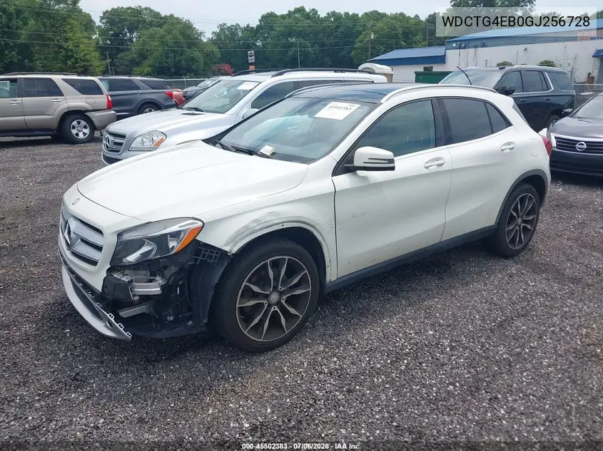 2016 Mercedes-Benz Gla 250 VIN: WDCTG4EB0GJ256728 Lot: 45502383