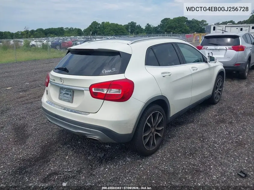 2016 Mercedes-Benz Gla 250 VIN: WDCTG4EB0GJ256728 Lot: 45502383
